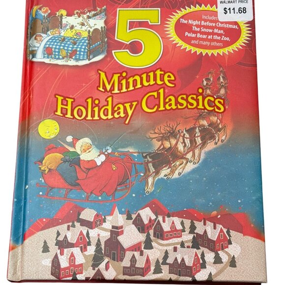 5 Minute Holiday Classics Hardcover Book Christmas Storybook Collection Colorful - Picture 1 of 5